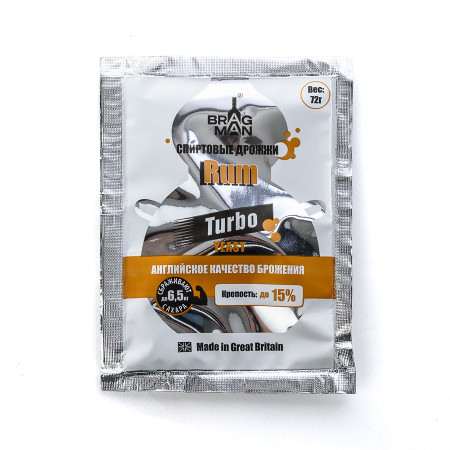 Turbo yeast alcohol BragMan "RUM TURBO" (72 gr) в Нижнем Новгороде