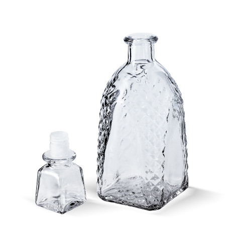 Бутылка (штоф) "Арка" стеклянная 0,5 литра с пробкой  в Нижнем Новгороде