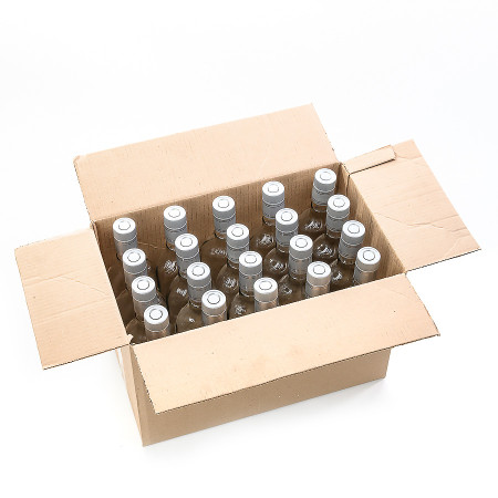 20 бутылок "Фляжка" 0,5 л с пробками гуала в коробке в Нижнем Новгороде
